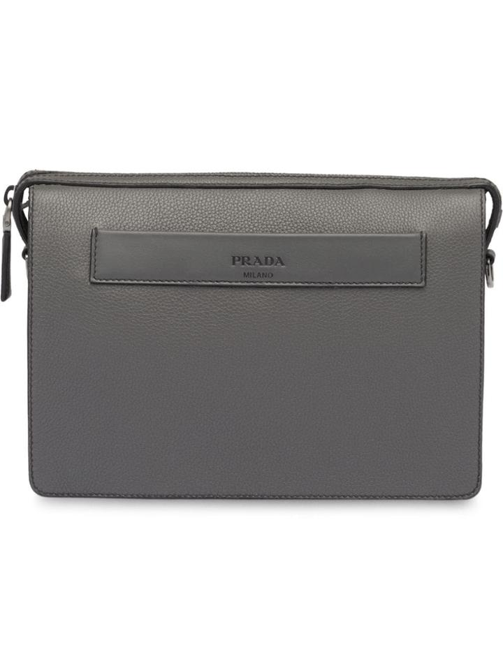 Prada Embossed Logo Strap Shoulder Bag - Unavailable