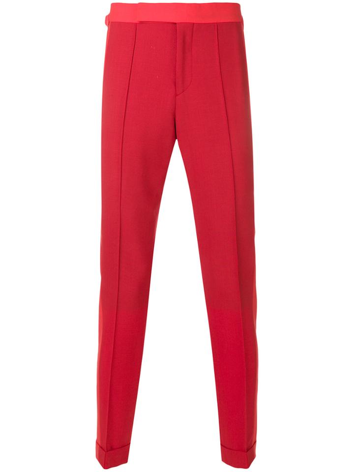 Paul Smith Pleated Formal Trousers - Red