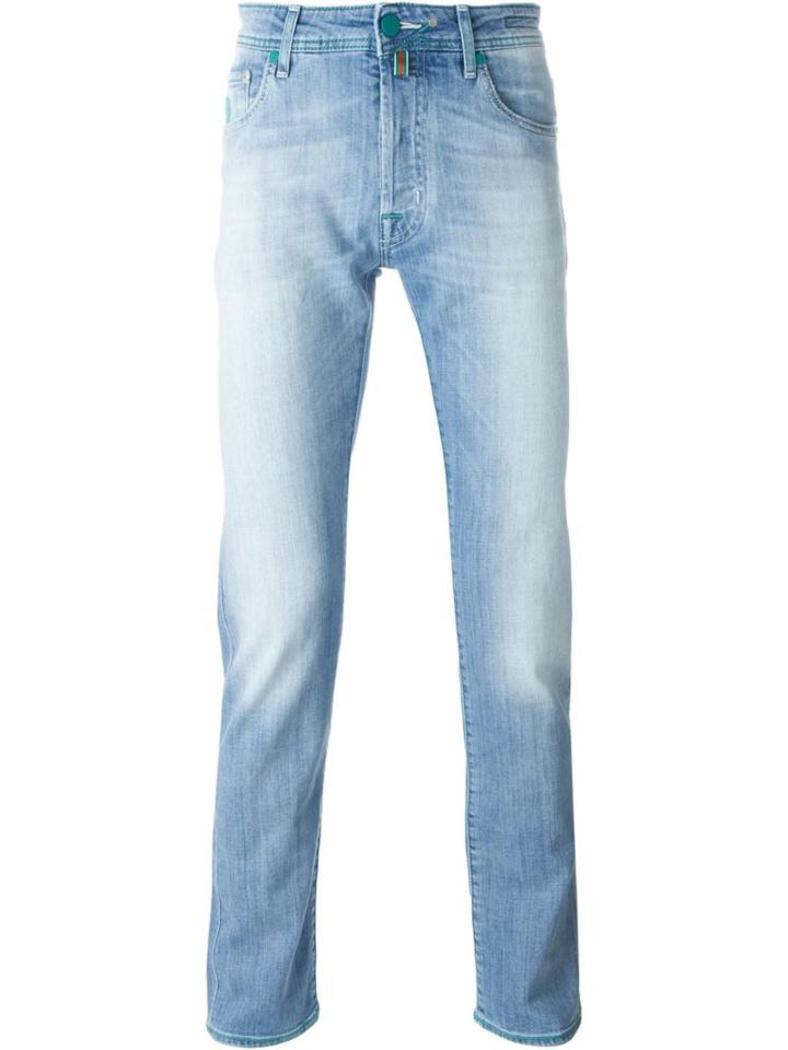 Jacob Cohen Straight Leg Jeans, Men's, Size: 30, Blue, Cotton/spandex/elastane