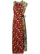 Proenza Schouler Asym Long Dress-printed Viscose Georgette -