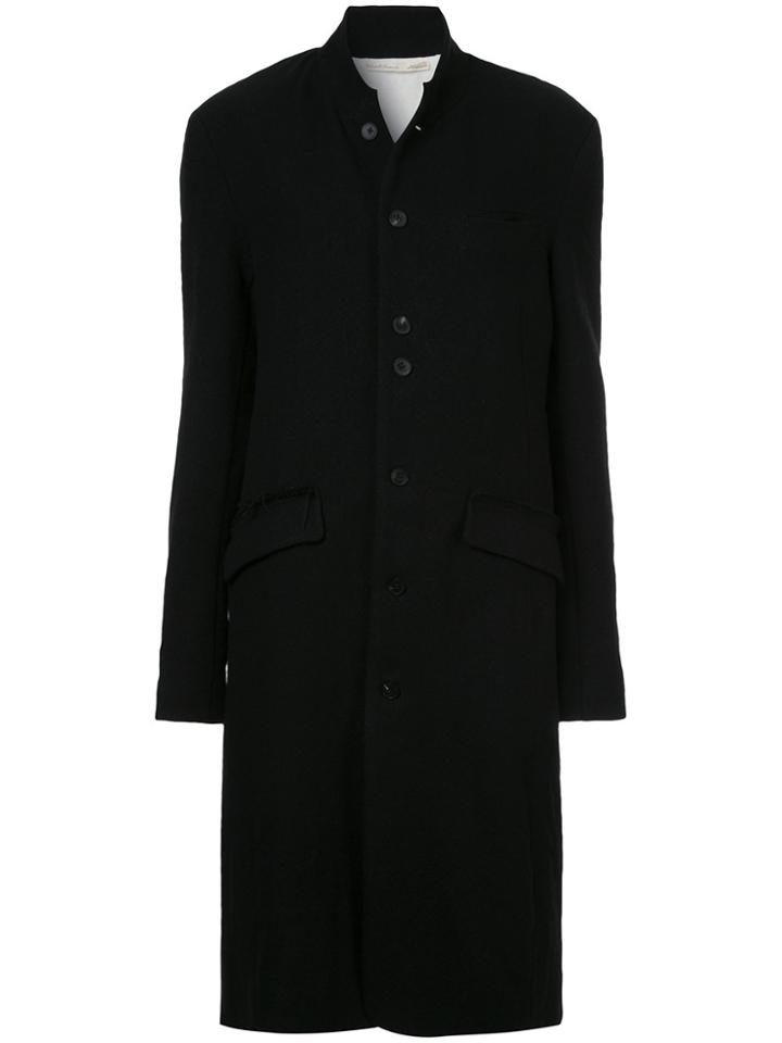 Aleksandr Manamïs Oversized Buttoned Coat - Black