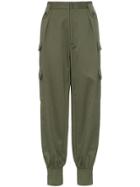 Miu Miu Tapered Cargo Trousers - Green
