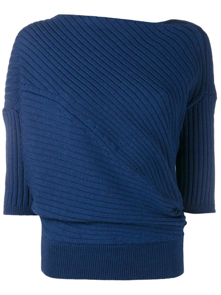 J.w.anderson Cable Knit Jumper, Women's, Size: Medium, Blue, Polyamide/spandex/elastane/merino