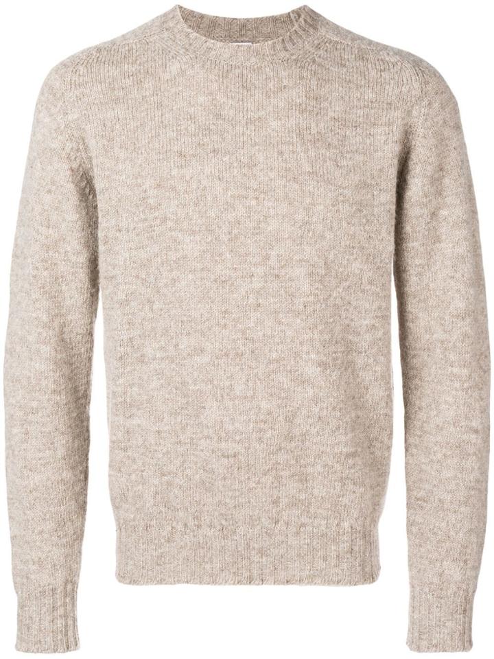 E. Tautz Crew Neck Jumper - Nude & Neutrals