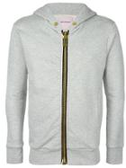 Palm Angels Maxi Zipped Hoodie - Grey