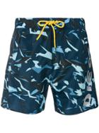 Diesel Camouflage Swim Shorts - Blue