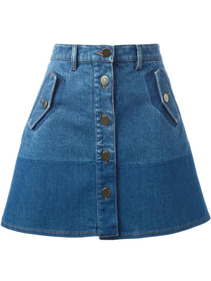 Valentino Denim Mini Skirt