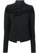 Haider Ackermann Velvet Stripe Fitted Jacket, Women's, Size: 40, Black, Silk/cotton/virgin Wool