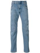 Pierre Balmain Seaming Details Slim-fit Jeans - Blue