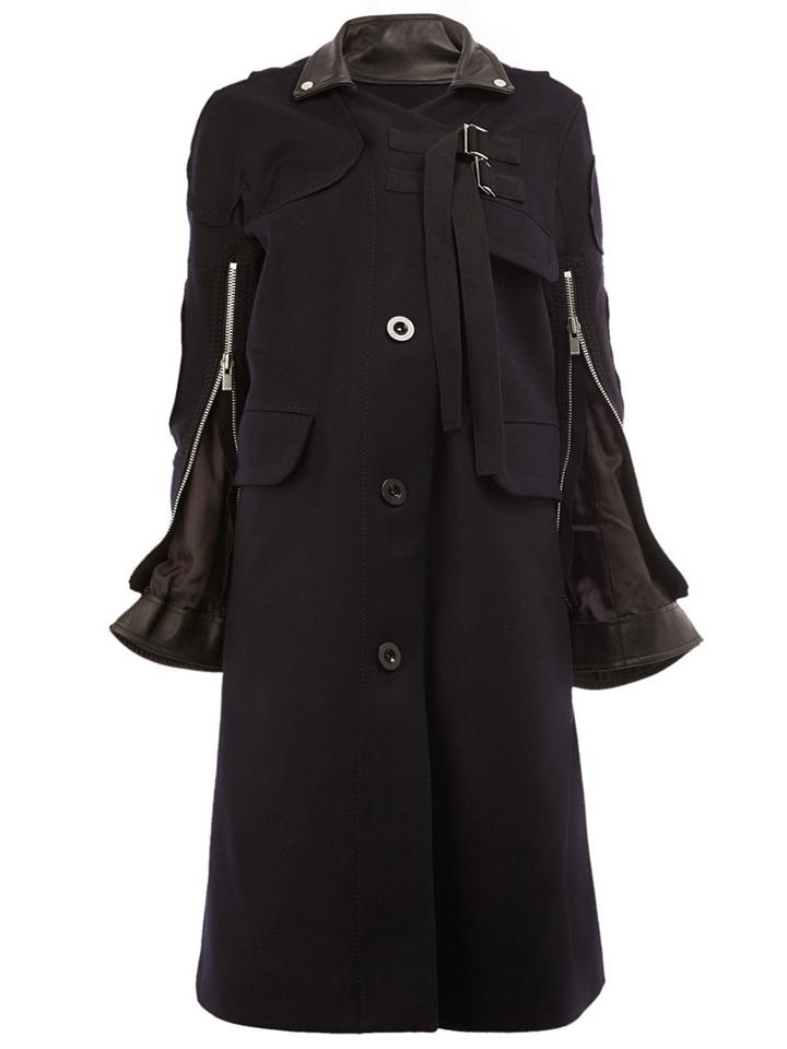 Sacai Single Breasted Coat