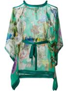 Roberto Cavalli Off-shoulder Printed Blouse