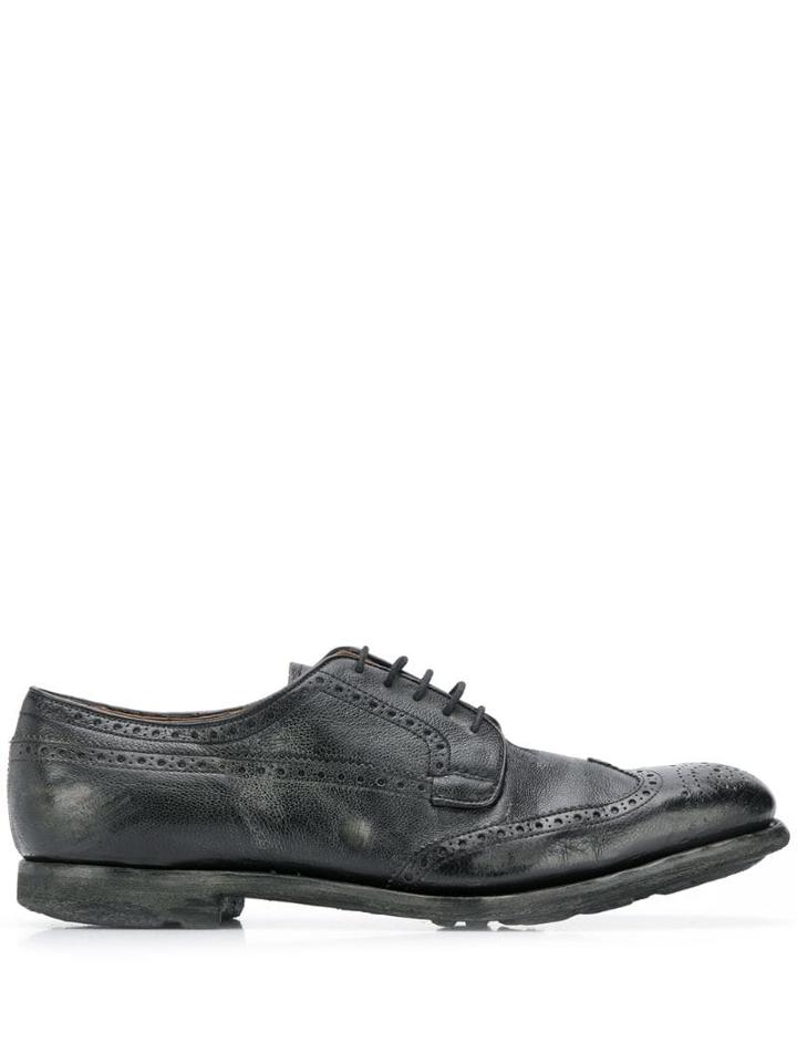 Church's Worn Derby Shoes - Black