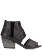 Officine Creative Blanc/013 Zipped Sandals - Black