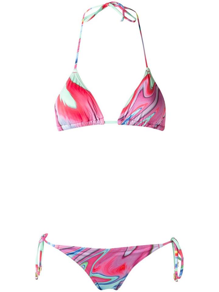 Sub Printed Bikini Set, Women's, Size: Medium, Spandex/elastane/polyimide