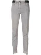 Luisa Cerano Slim Panelled Trousers - Grey