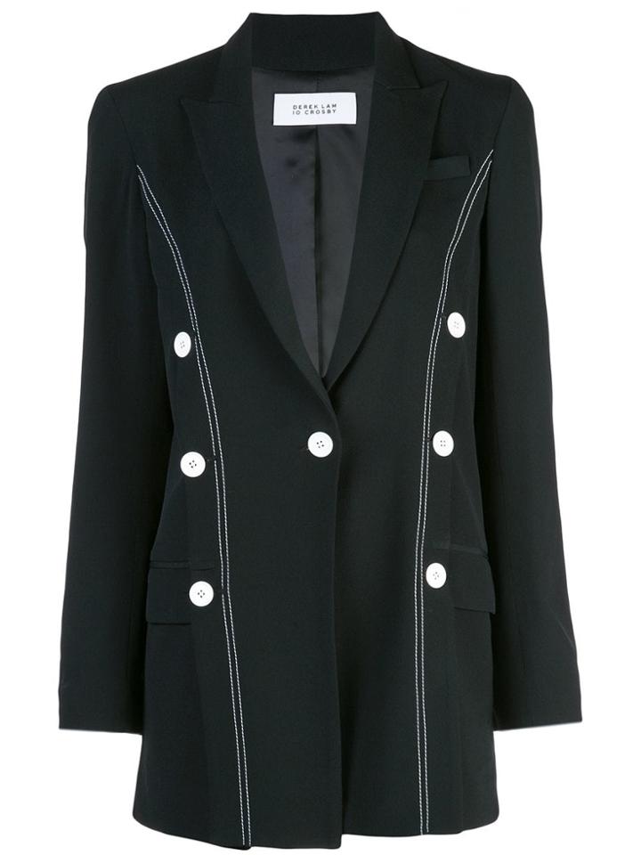 Derek Lam 10 Crosby Oversized Double-breasted Blazer - Black