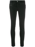 Liu Jo Zipped Detail Denim Jeans - Black