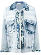 Faith Connexion - Frayed Denim Jacket - Women - Cotton - S, Blue, Cotton