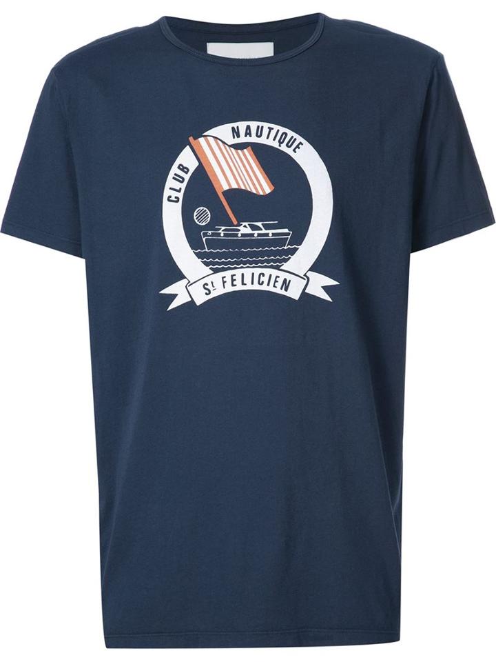 Solid & Striped Front Print T-shirt