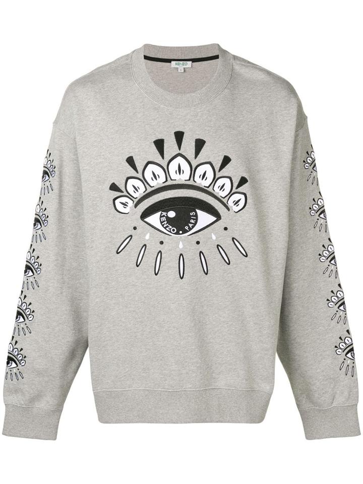 Kenzo Evil Eye Printed Sweatshirt - Grey