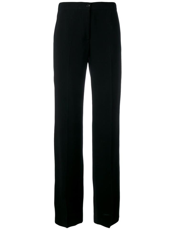 Alberto Biani - Wide Leg Trousers - Women - Polyester/triacetate - 46, Women's, Black, Polyester/triacetate