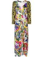 Rixo London Floral-and-chain Print Long Dress - Multicolour