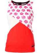 Adidas By Stella Mccartney - Floral Print Tank Top - Women - Polyester/spandex/elastane - M, Women's, Pink/purple, Polyester/spandex/elastane
