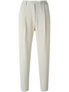 Eleventy Tapered Trousers, Women's, Size: 40, Nude/neutrals, Nylon/polyester/polyurethane