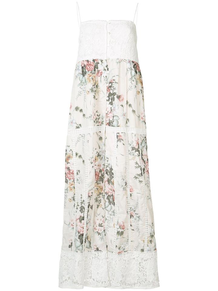 Zimmermann - Floral Print Dress - Women - Cotton - 1, Red, Cotton