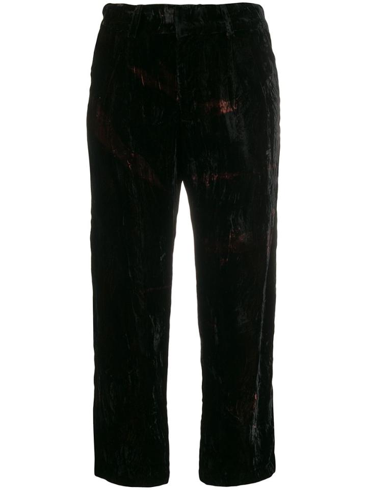 Collina Strada Cropped Tie-dye Trousers - Black