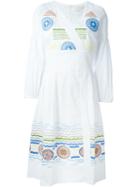Peter Pilotto 'penta' Dress, Women's, Size: 10, White, Cotton/polyamide/spandex/elastane