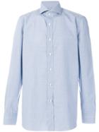 Borrelli Micro Check Shirt - Blue