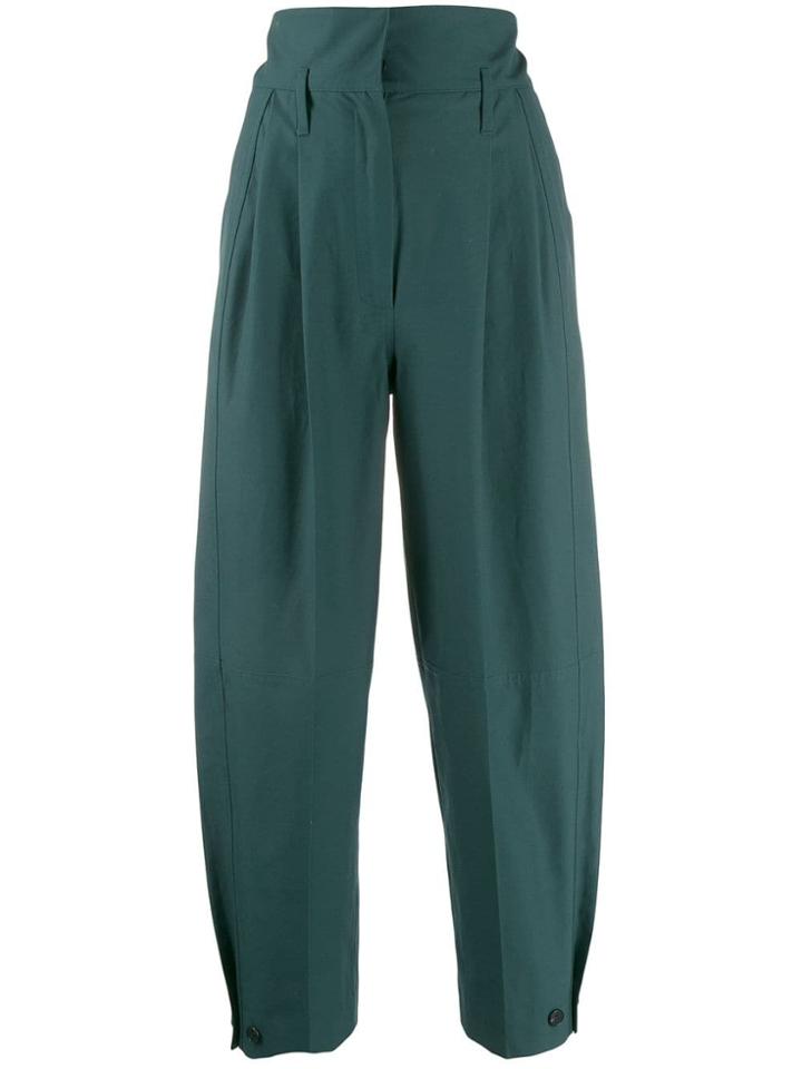 Givenchy High-waisted Military Trousers - Green