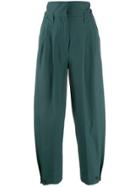 Givenchy High-waisted Military Trousers - Green
