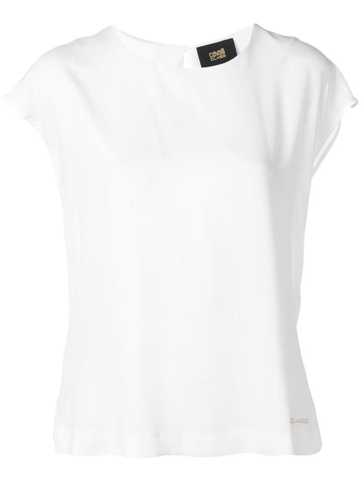 Cavalli Class Relaxed Logo T-shirt - White