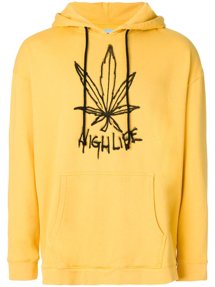 Adaptation High Life Print Hoodie - Yellow & Orange