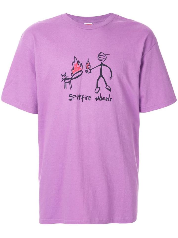 Supreme Spitfire Cat T-shirt - Purple