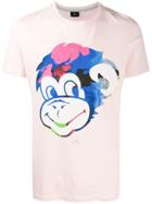 Ps Paul Smith Monkey Graphic Print T-shirt - Pink