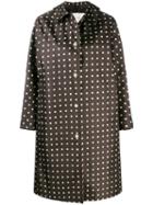 Mackintosh Fairlie Polka Dot Bonded Silk Coat Lr-079 - Black