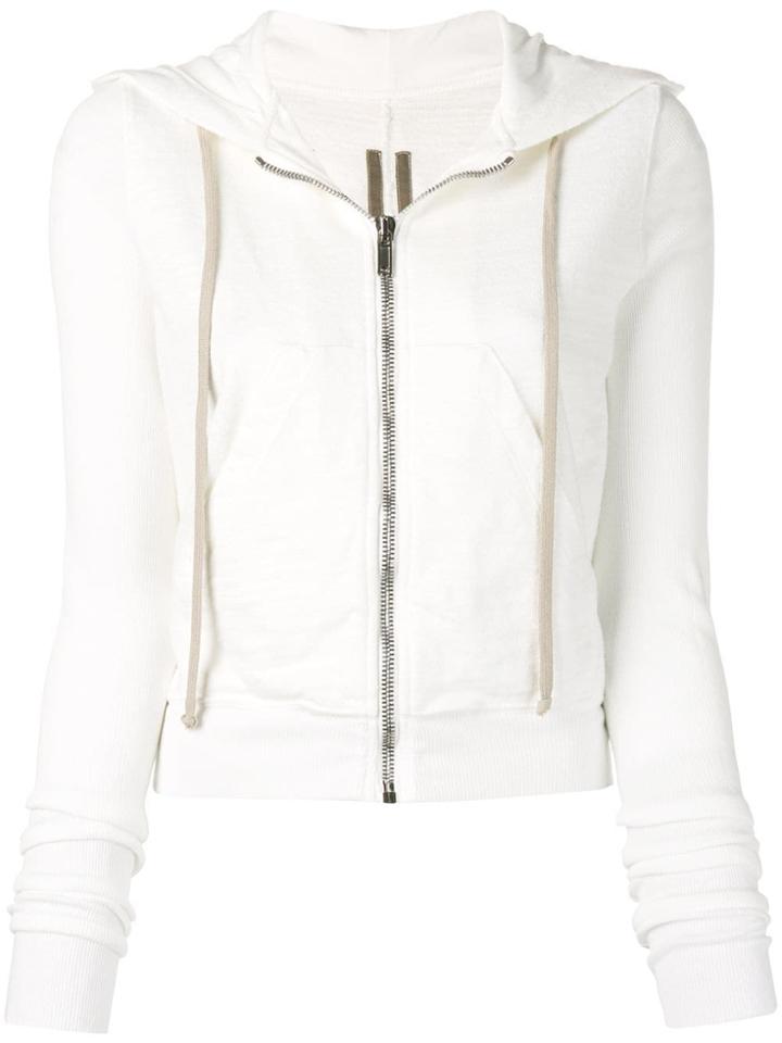 Rick Owens Drkshdw Hooded Jacket - White