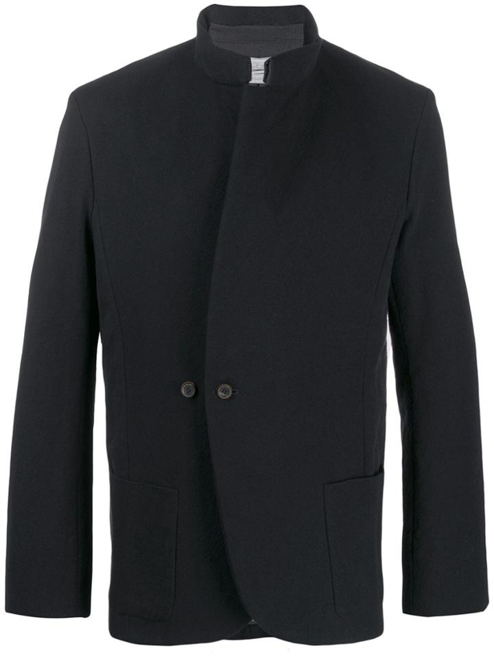Individual Sentiments Single-breasted High-neck Blazer - Black