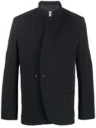Individual Sentiments Single-breasted High-neck Blazer - Black