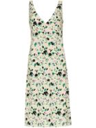 Plan C Floral Print Slip Dress - Yellow