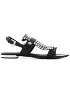 Baldinini Studded Open Toe Sandals - Black