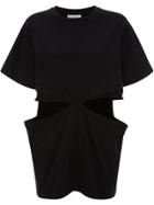 Jw Anderson Oversized Cut Out T-shirt - Black