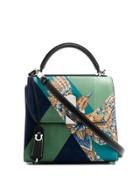Salvatore Ferragamo Boxyz Bird-motif Tote Bag - Green