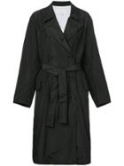 Ck Calvin Klein Belted Lightweight Raincoat - Black