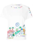 Mira Mikati Beach Rules Illustrated T-shirt - White