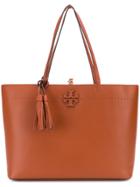 Tory Burch Mcgraw Tote Bag - Brown