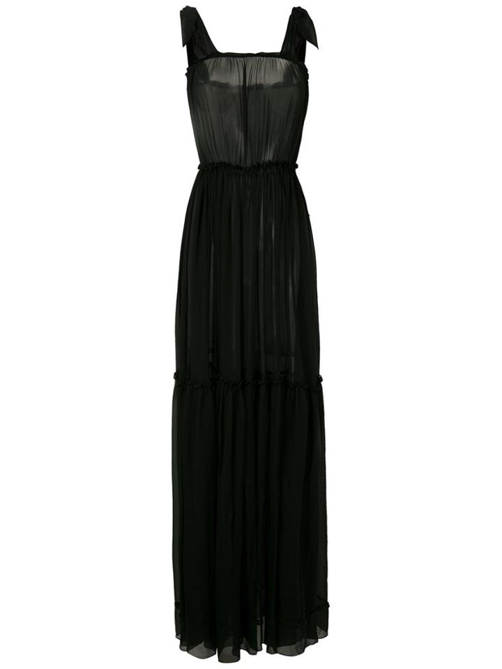 Amir Slama Silk Maxi Dress - Black